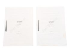DOCTOR WHO - THE SNOWMEN (2012) - 2X ORIGINAL DRAFT SCRIPTS