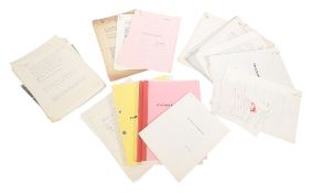 SID COLIN COLLECTION - VARIOUS SCRIPTS / DOCUMENTS