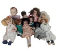 DOLLS - A COLLECTION OF ANTIQUE AND OTHER DOLLS