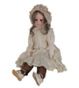 DOLLS - GERMAN ARMAND MARSIELLE BISQUE HEADED DOLL