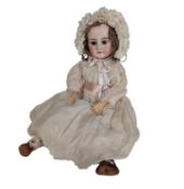 DOLLS - ANTIQUE GERMAN ARMAND MARSEILLE BISQUE HEADED DOLL