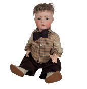 DOLLS - ANTIQUE GERMAN FRANZ SCHMIDT BISQUE HEADED DOLL
