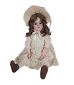 DOLLS - ANTIQUE GERMAN BISQUE HEADED DOLL