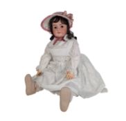 DOLLS - ANTIQUE GERMAN BISQUE HEADED DOLL