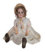 DOLLS - ANTIQUE GERMAN SIMON & HALBIG BISQUE HEADED DOLL