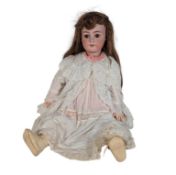 DOLLS - ANTIQUE GERMAN SIMON & HALBIG BISQUE HEADED DOLL
