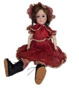 DOLLS - ANTIQUE GERMAN KLEY & HAHN BISQUE HEADED DOLL
