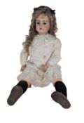 DOLLS - ANTIQUE BISQUE HEADED DOLL