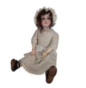 DOLLS - ANTIQUE GERMAN FRENCH BISQUE HEADED DOLL
