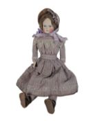 DOLLS - ANTIQUE BISQUE HEADED DOLL