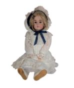 DOLLS - ANTIQUE GERMAN FRENCH BISQUE HEADED DOLL