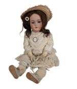 DOLLS - ANTIQUE GERMAN SIMON & HALBIG BISQUE HEADED DOLL