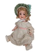 DOLLS - GERMAN PORZELLANFABRIK-BURGGRUB BISQUE HEADED DOLL