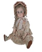 DOLLS - ANTIQUE GERMAN SIMON & HALBIG BISQUE HEADED DOLL