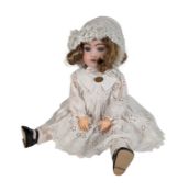 DOLLS - ANTIQUE GERMAN SIMON & HALBIG BISQUE HEADED DOLL