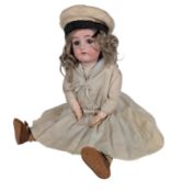DOLLS - ANTIQUE GERMAN SIMON & HALBIG BISQUE HEADED DOLL