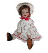 DOLLS - GERMAN SIMON & HALBIG BISQUE HEADED DOLL