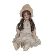 DOLLS - GERMAN SIMON & HALBIG BISQUE HEADED DOLL