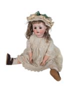 DOLLS - GERMAN MAX HANDWERK BISQUE HEADED DOLL