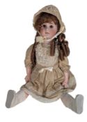 DOLLS - GERMAN FRENCH DEP BISQUE HEADED DOLL