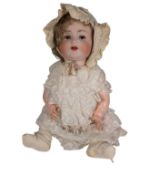 DOLLS - ANTIQUE GERMAN SIMON & HALBIG BISQUE HEADED DOLL