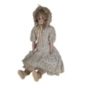 DOLLS - ANTIQUE BISQUE HEADED DOLL