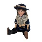 DOLLS - GERMAN SIMON & HALBIG BISQUE HEADED DOLL
