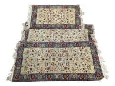 THREE 20TH CENTURY BOSNIAN WOOLLEN FLOOR CARPET RUGS