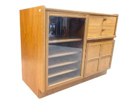 NATHAN FURNITURE - MID CENTURY TEAK ' SQUARES ' SIDEBOARD CABINET