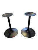 JOHANSEN - TWO 20TH CENTURY SWEDISH TULIP TABLE BASES