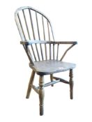 19TH CENTURY ASH & ELM CHILD'S STICK BACK WINDSOR CHAIR
