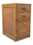 VINTAGE POST WAR ART DECO OAK MOD PEDESTAL CABINET