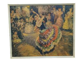 MID CENTURY JOHN FREDERICK LLOYD STEVENS OLE GITANA PRINT