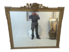 LARGE EARLY 20TH CENTURY OVER MANTEL WALL MIRROR