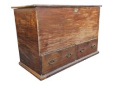 19TH CENTURY PINE MULE BLANKET CHEST COFFER