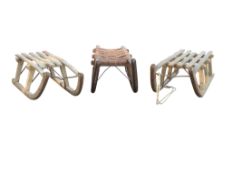 COLLECTION OF THREE VINTAGE 20TH CENTURY SLEDS