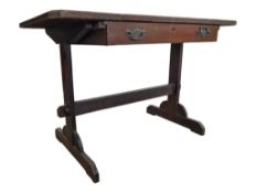 19TH CENTURY MAHOGANY LOW SIDE WRITING TABLE