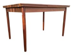 NIELS OTTO MOLLER - JL MOLLER - 190S DANISH TEAK EXTENDING DINING TABLE