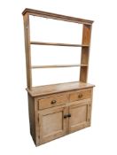 19TH CENTURY VICTORIAN WELSH KITCHEN PINE DRESSER