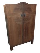 20TH CENTURY 1930S ART DECO WALNUT WARDROBE