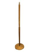 VINTAGE ART DECO WALNUT FLOOR STANDING LAMP