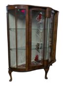 VINTAGE POST WAR ART DECO CHINA DISPLAY CABINET VITRINE