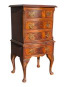 GEORGE III REVIVAL SERPENTINE FRONT CHEST OF DRAWERS