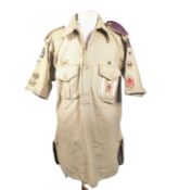VINTAGE BOY SCOUTS SHIRT WITH MERIT BADGES