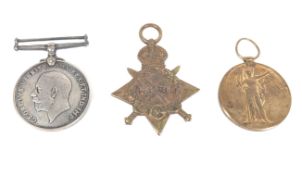 WWI FIRST WORLD WAR MEDAL TRIO - ROYAL IRISH REGIMENT