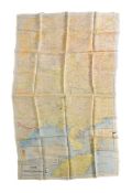 WWII SECOND WORLD WAR SILK ESCAPE MAP - FRENCH INDO CHINA