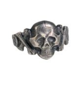 WWII SECOND WORLD WAR GERMAN WAFFEN SS SKULL RING