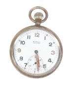 WWII SECOND WORLD WAR SWISS BUREN 'GRAND PRIX' MILITARY POCKET WATCH