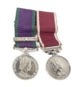 POST WAR GENERAL SERVICE & GOOD CONDUCT MINIATURE MEDALS
