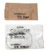 AVIATION INTEREST - ORIGINAL CONCORDE WINDOW FROM G.BOAA
